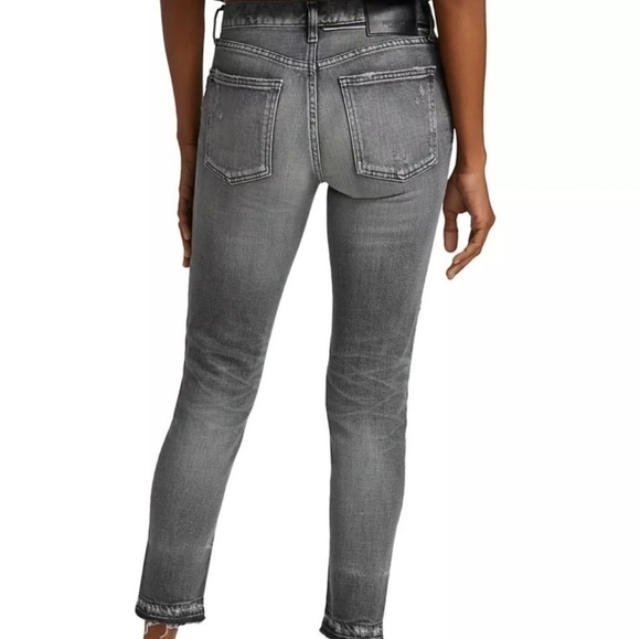 Moussy Vintage Distressed Raw Hem Jeans Size 30 - Picture 11 of 13